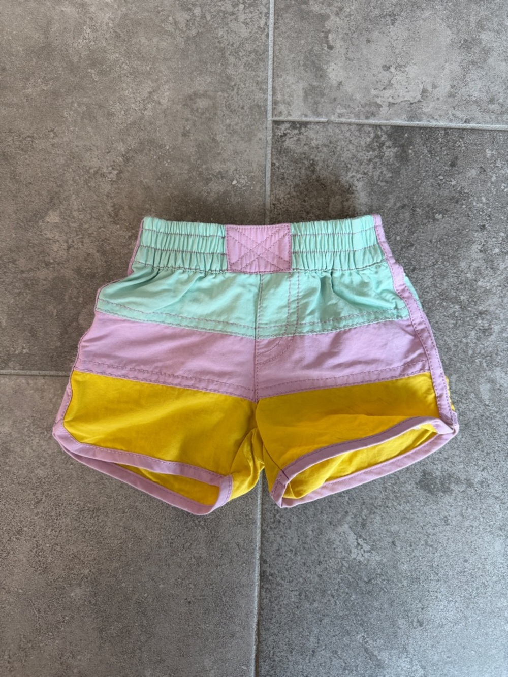Patagonia Colorblock Shorts - Mint, Lilac & Yellow